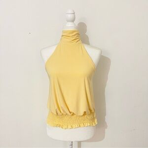 NWT pretty little thing double layered smocked backless halter tank